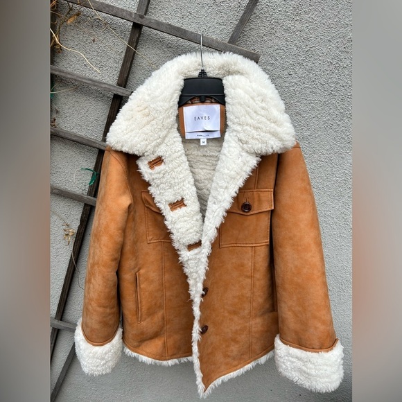 Eaves Beatrice Shacket in Brown NEW - Picture 2 of 13